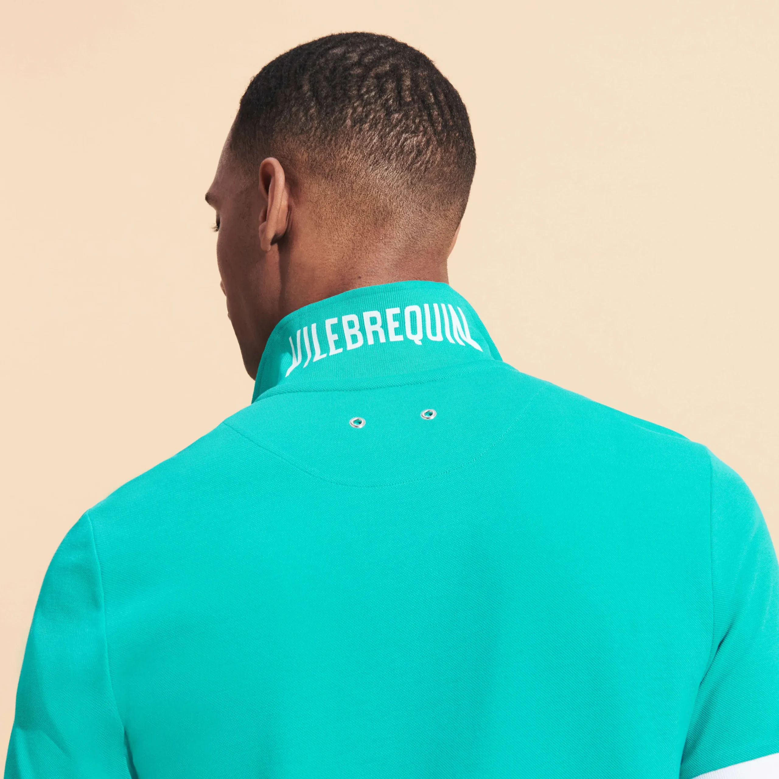 Sale Vilebrequin Men Cotton Pique Polo Shirt Solid Tropezian Green/Green