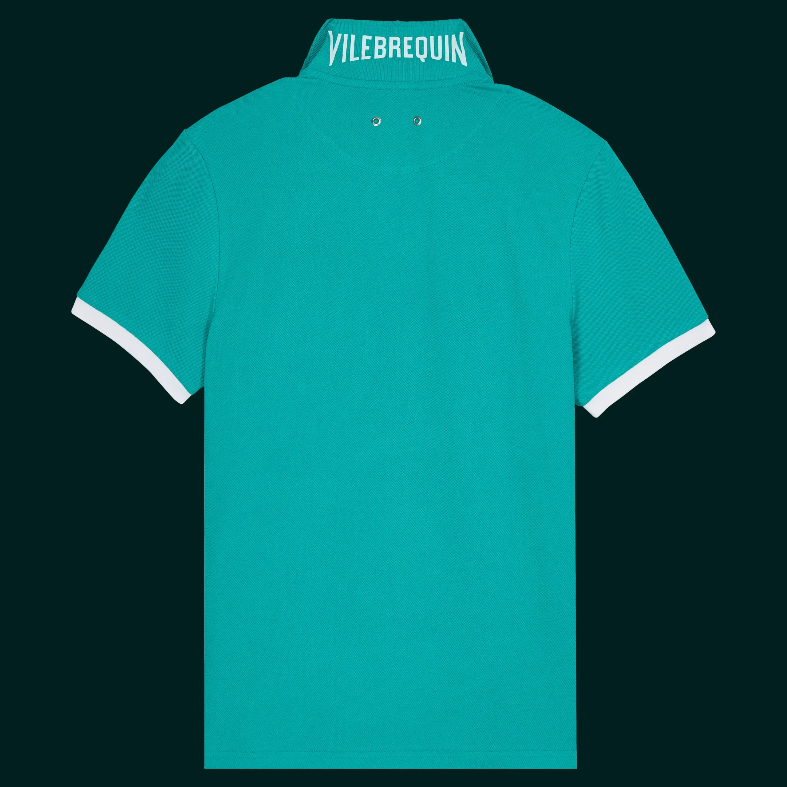 Sale Vilebrequin Men Cotton Pique Polo Shirt Solid Tropezian Green/Green