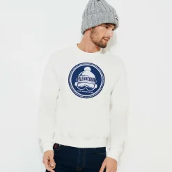 Cheap Vilebrequin Men Cotton Pullover Solid Off White/White