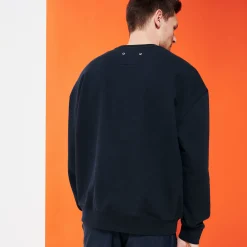 Online Vilebrequin Men Cotton Sweatshirt Stars Gift Navy/Blue