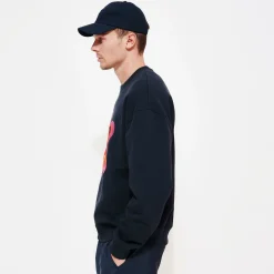 Online Vilebrequin Men Cotton Sweatshirt Stars Gift Navy/Blue