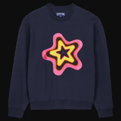 Online Vilebrequin Men Cotton Sweatshirt Stars Gift Navy/Blue