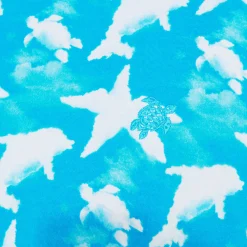 Store Vilebrequin Men Cotton T-Shirt Clouds Hawaii Blue/Blue