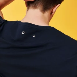 Flash Sale Vilebrequin Men Cotton T-Shirt Hypno Shell Navy/Blue