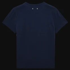 Flash Sale Vilebrequin Men Cotton T-Shirt Hypno Shell Navy/Blue