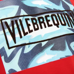 Online Vilebrequin Men Cotton T-Shirt Requins 3D Burgundy/Red