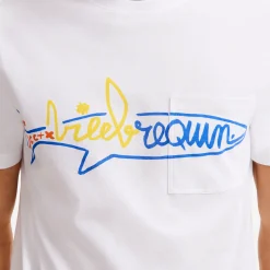 Cheap Vilebrequin Men Cotton T-Shirt Squale - X Jcc+ - Limited Edition White/White