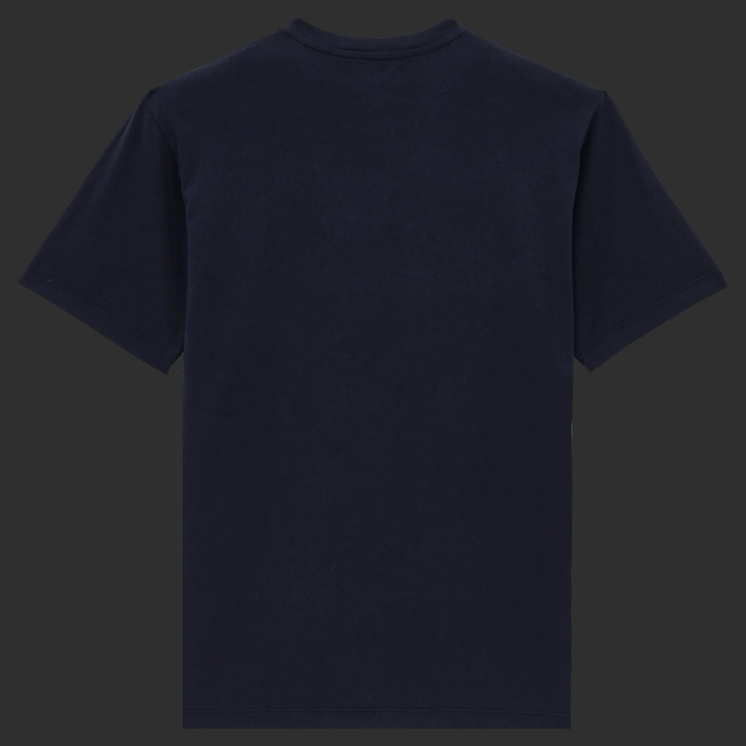 Clearance Vilebrequin Men Cotton T-Shirt Logo Flocked Navy/Blue