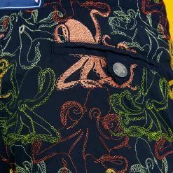 New Vilebrequin Men Embroidered Swim Trunks Octopussy - Limited Edition Navy/Blue