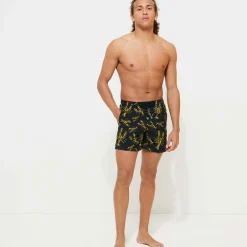 New Vilebrequin Men Embroidered Swimwear Lobsters - Limited Edition Black/Black