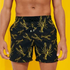 New Vilebrequin Men Embroidered Swimwear Lobsters - Limited Edition Black/Black
