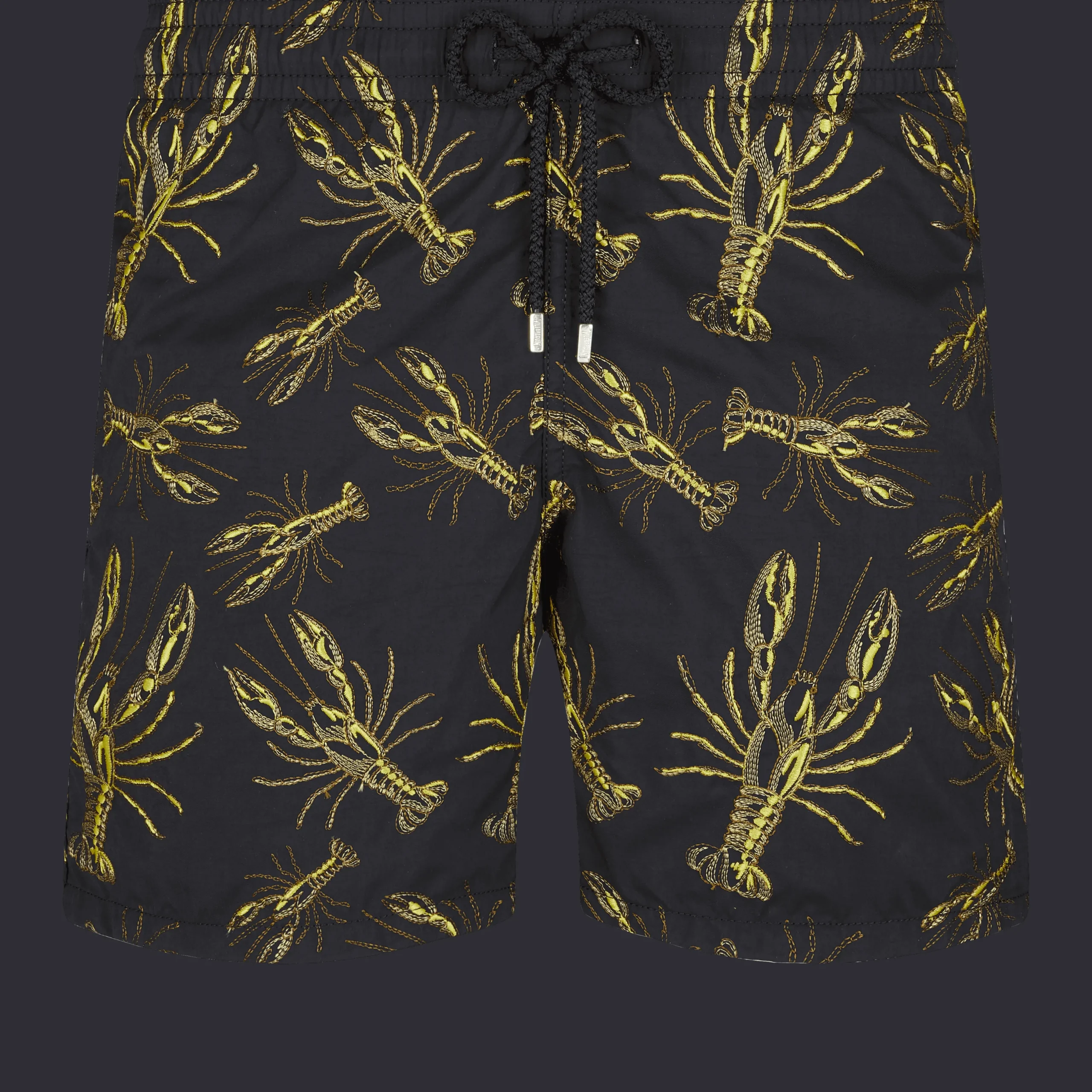 New Vilebrequin Men Embroidered Swimwear Lobsters - Limited Edition Black/Black