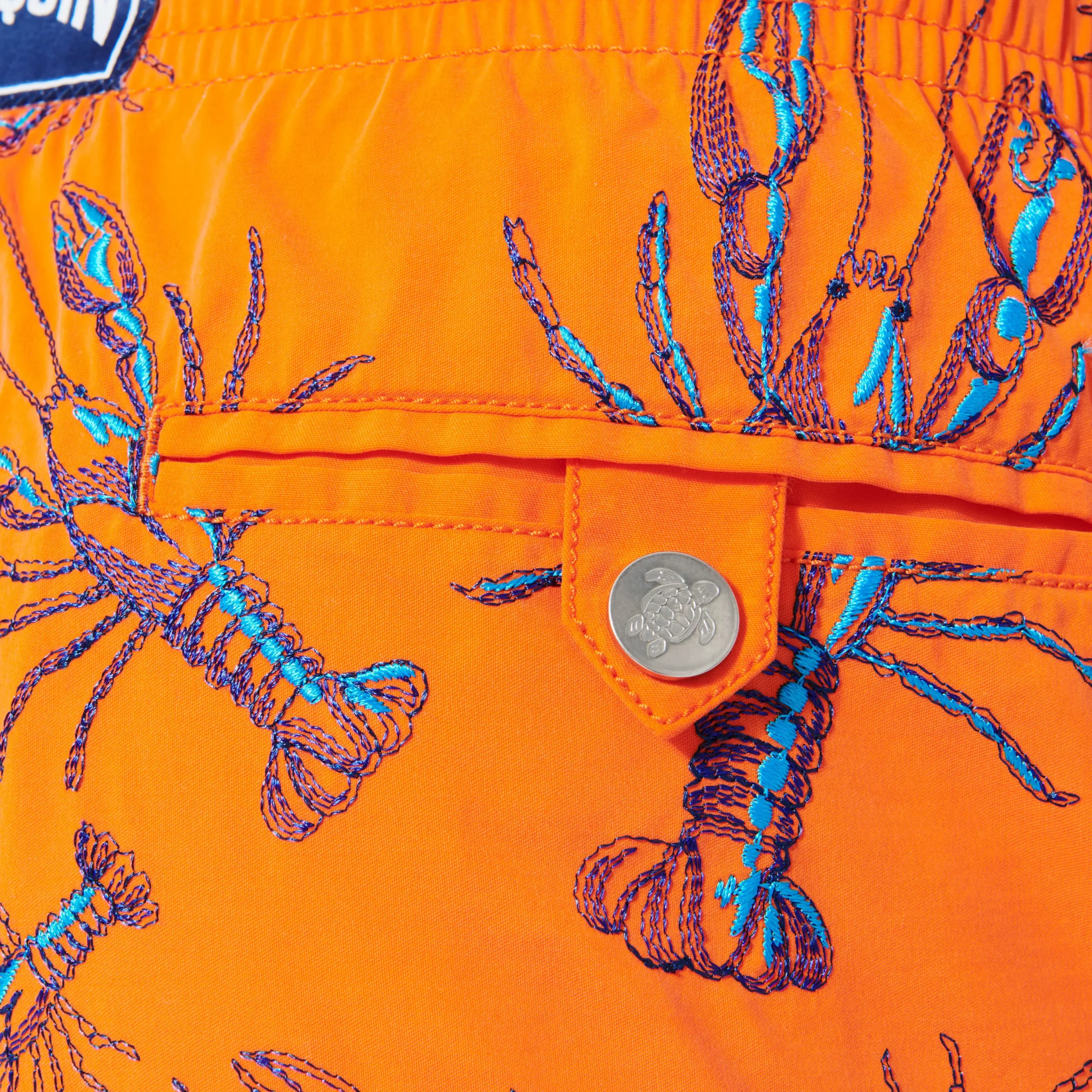Online Vilebrequin Men Embroidered Swimwear Lobsters - Limited Edition Tango/Orange
