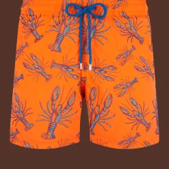 Online Vilebrequin Men Embroidered Swimwear Lobsters - Limited Edition Tango/Orange