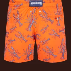 Online Vilebrequin Men Embroidered Swimwear Lobsters - Limited Edition Tango/Orange
