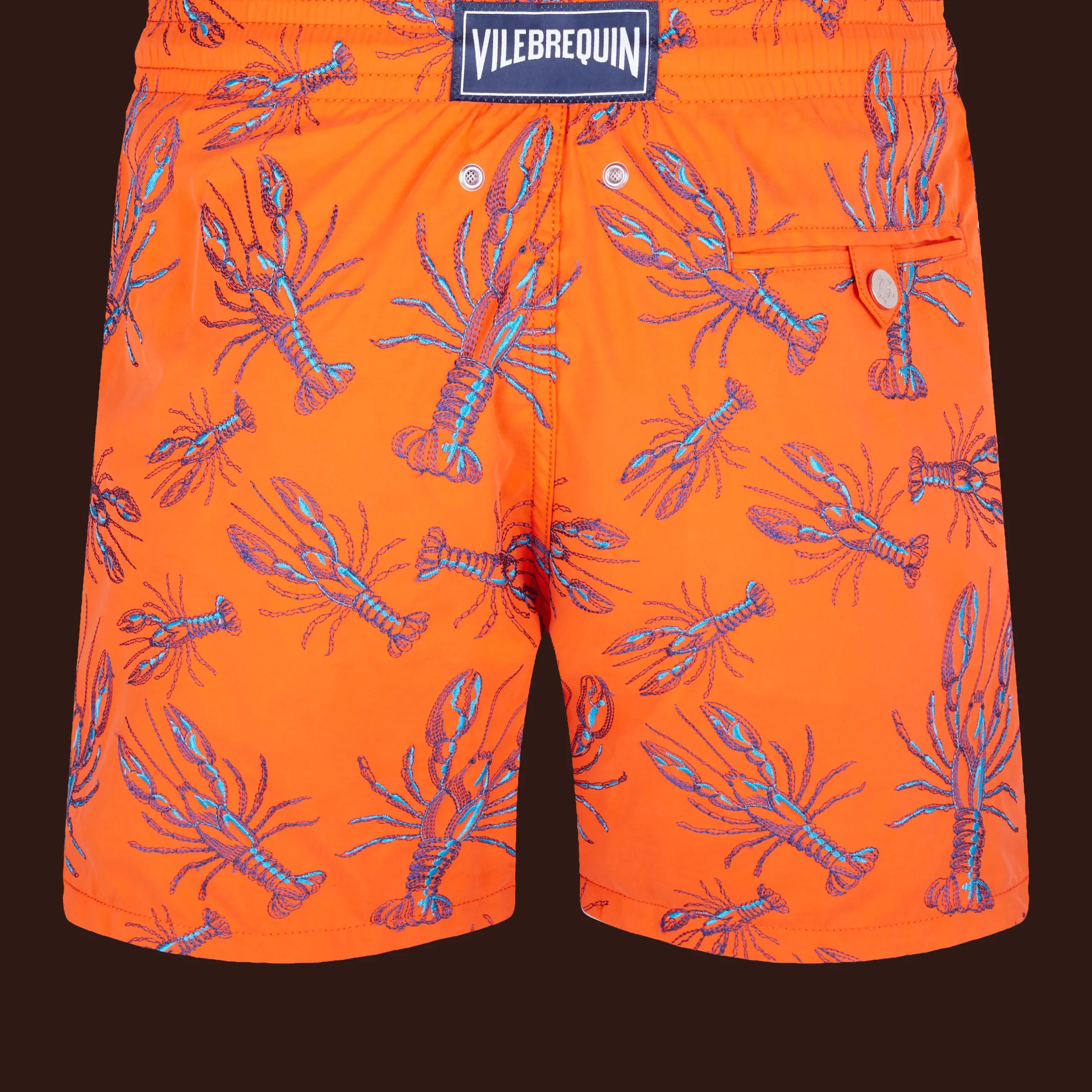 Online Vilebrequin Men Embroidered Swimwear Lobsters - Limited Edition Tango/Orange