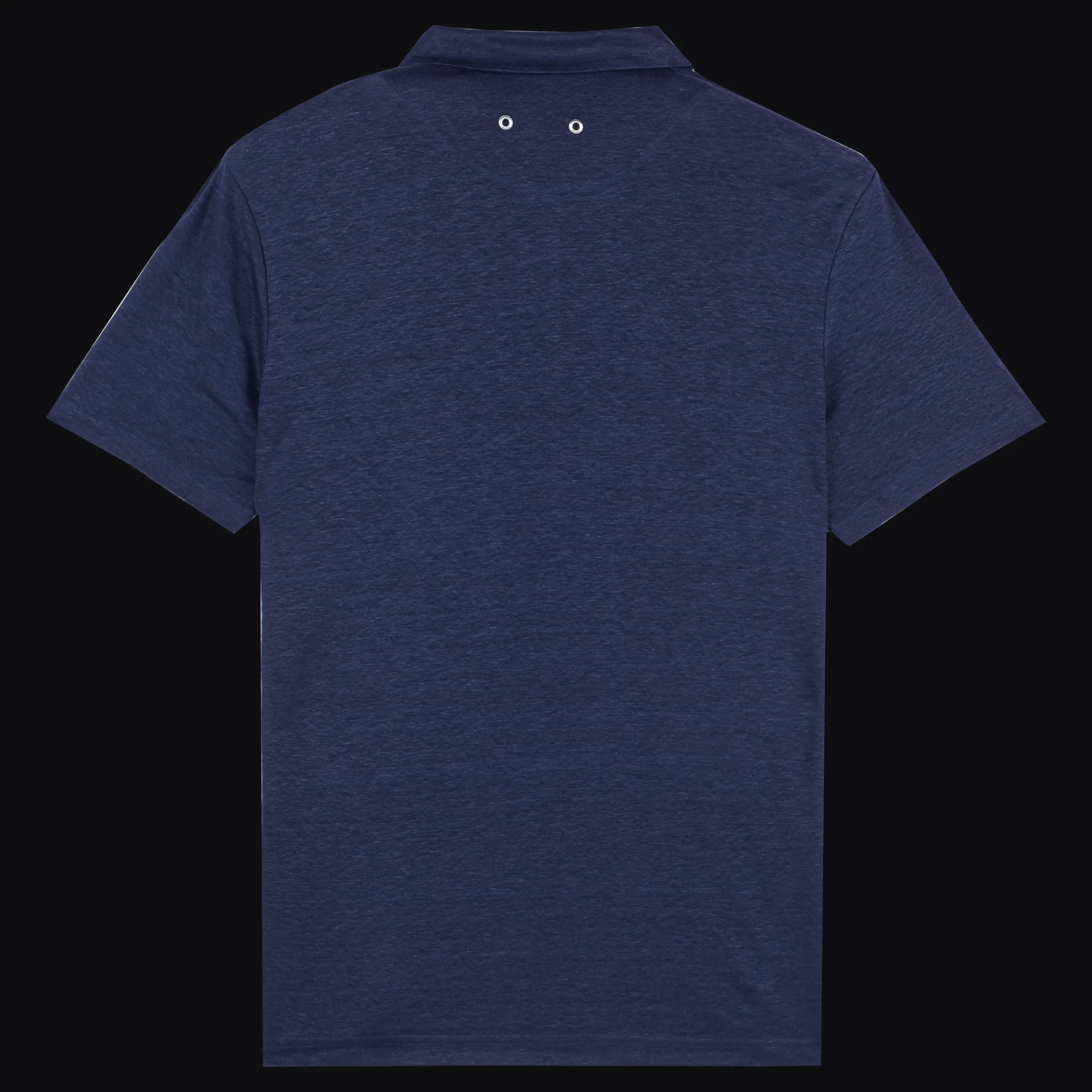 Shop Vilebrequin Men Linen Jersey Polo Shirt Solid Navy/Blue