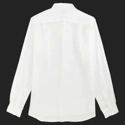 Clearance Vilebrequin Men Linen Shirt Solid White/White