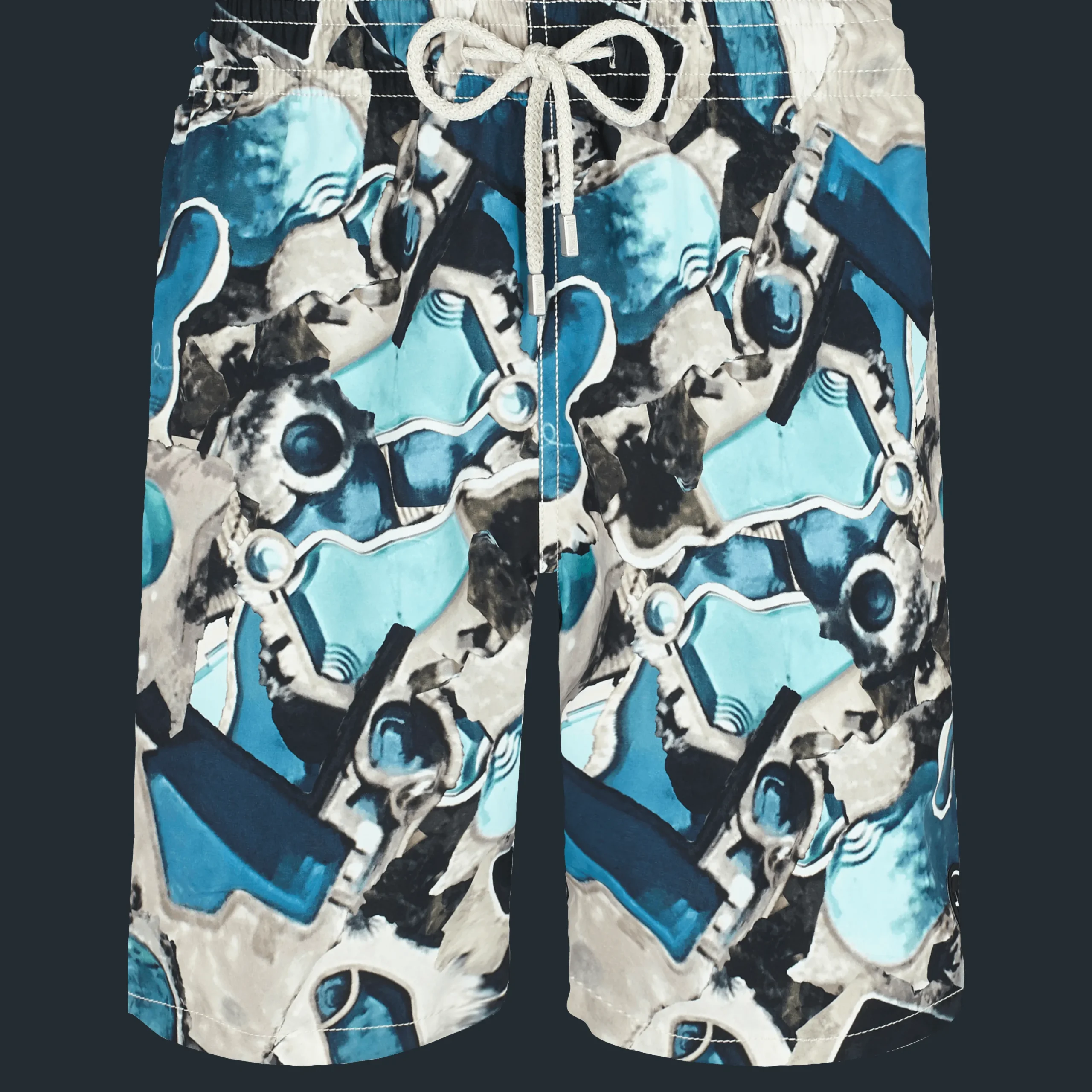 Hot Vilebrequin Men Long Swim Trunks Californian Pool Dogtown - X Highsnobiety Blue Note/Blue