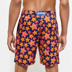 Store Vilebrequin Men Long Swim Trunks Stars Gift Navy/Blue