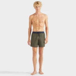 Cheap Vilebrequin Men Merinos Wool Swim Trunks Bicolore Olive Heather/Green