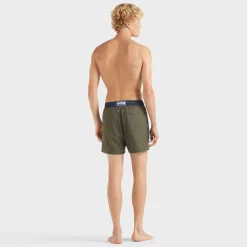 Cheap Vilebrequin Men Merinos Wool Swim Trunks Bicolore Olive Heather/Green