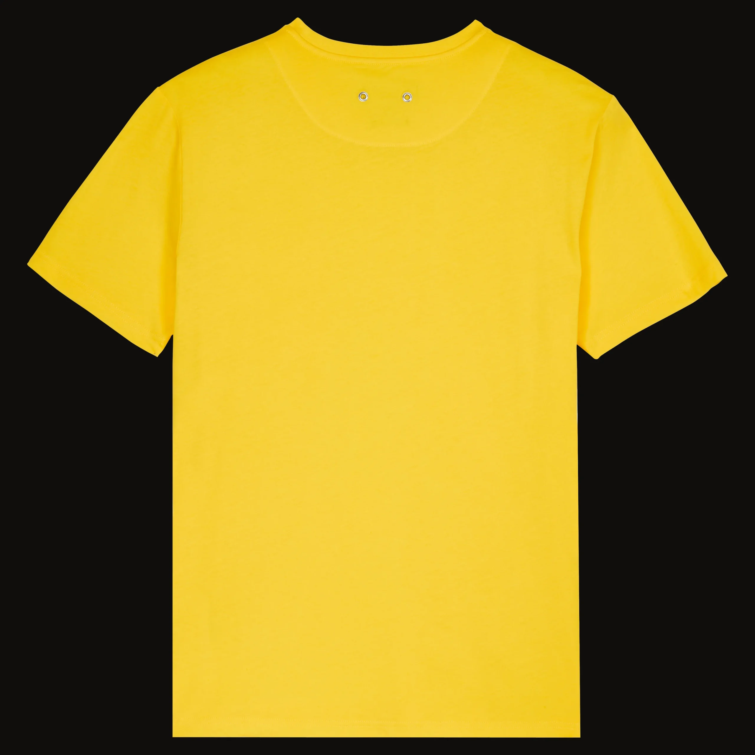 Best Vilebrequin Men Organic Cotton T-Shirt Solid Sun/Yellow