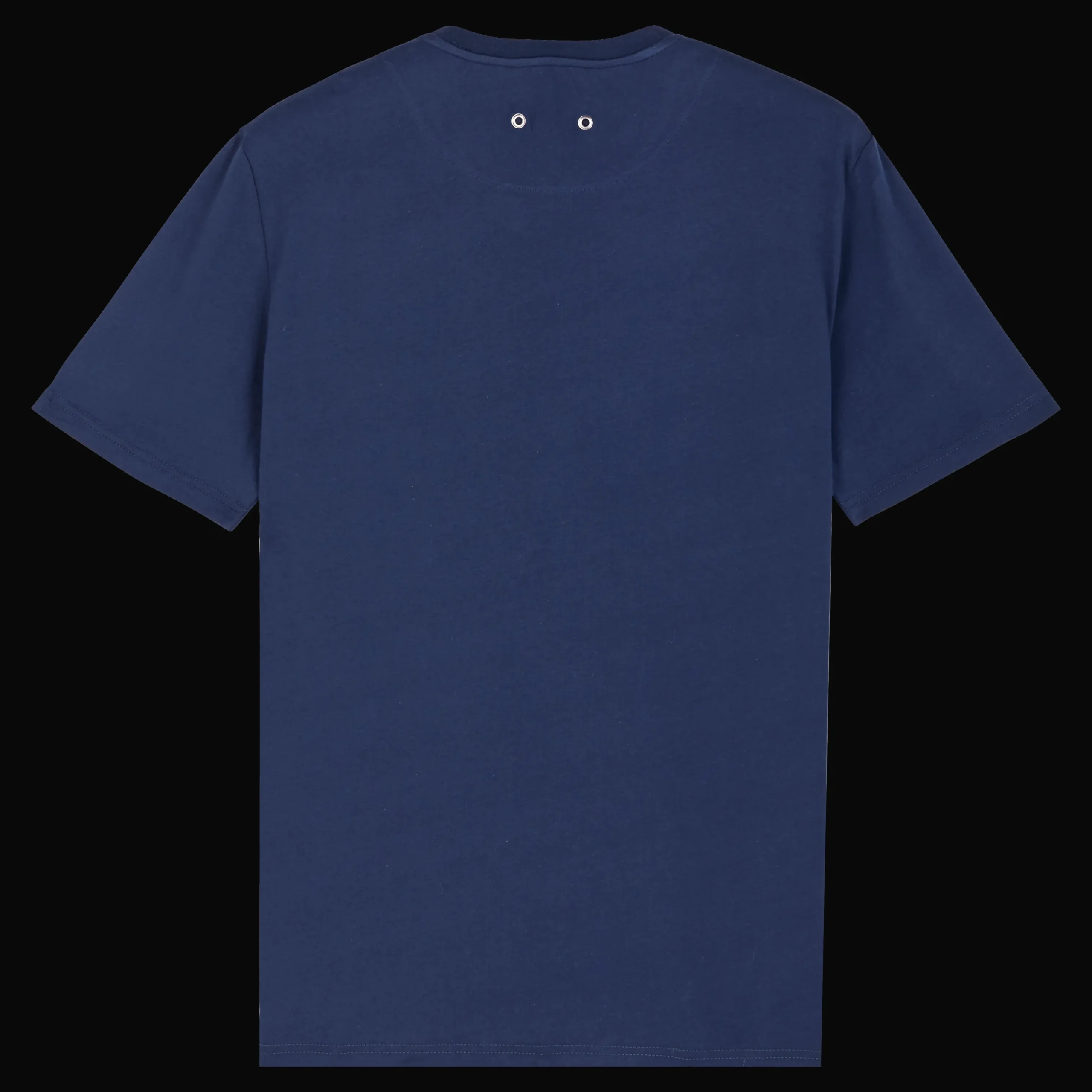 Clearance Vilebrequin Men Organic Cotton T-Shirt Solid Navy/Blue