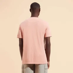 Flash Sale Vilebrequin Men Organic Cotton T-Shirt Solid Pottery/Orange