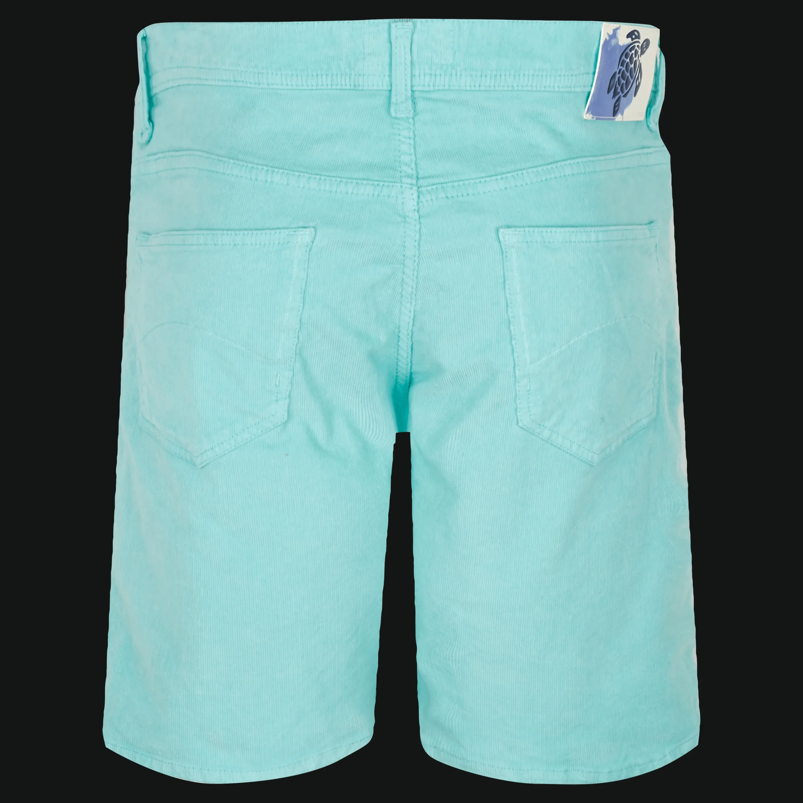 Sale Vilebrequin Men 5-Pocket Corduroy 2000 Lines Bermuda Shorts Lagoon/Blue