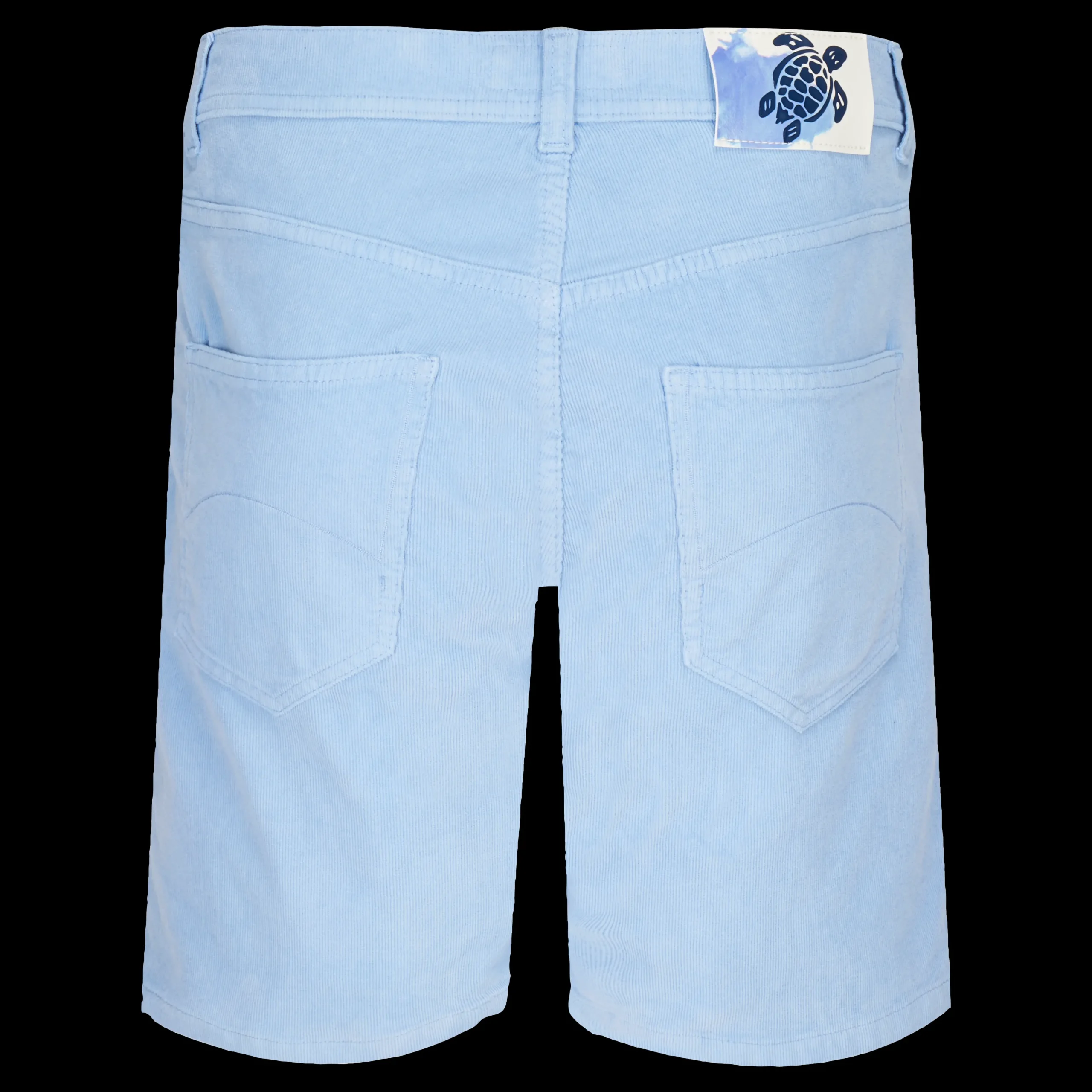 Store Vilebrequin Men 5-Pocket Corduroy 2000 Lines Bermuda Shorts Pastel/Blue