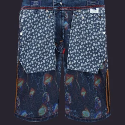 Shop Vilebrequin Men 5-Pockets Denim Bermuda Neo Medusa Med Denim W2/Blue