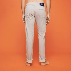 Fashion Vilebrequin Men 5-Pockets Printed Pants Micro Dot Caviar/Grey