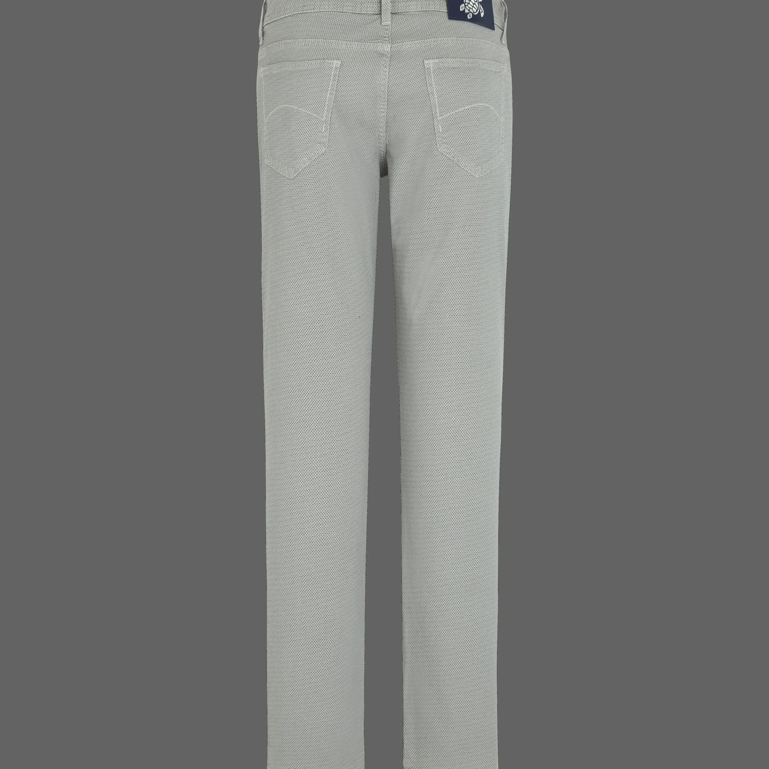 Fashion Vilebrequin Men 5-Pockets Printed Pants Micro Dot Caviar/Grey