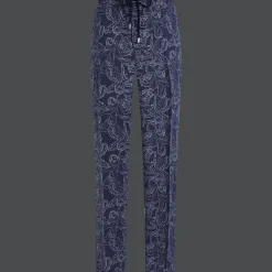 Hot Vilebrequin Men Printed Linen Pants Navy/Blue