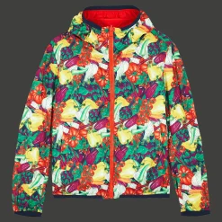 Sale Vilebrequin Men Reversible Windbreaker Jacket Marche Provencal Poppy Red/Red
