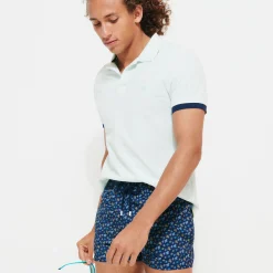 Best Vilebrequin Men Short Swim Trunks Micro Tortues Rainbow Navy/Blue