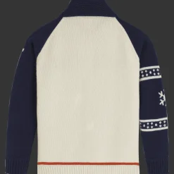 Best Vilebrequin Men Ski Turtle Wool Cardigan Off White/White