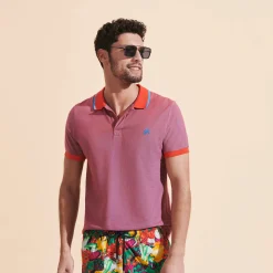 New Vilebrequin Men Stretch Swim Trunks Marche Provencal Navy/Blue