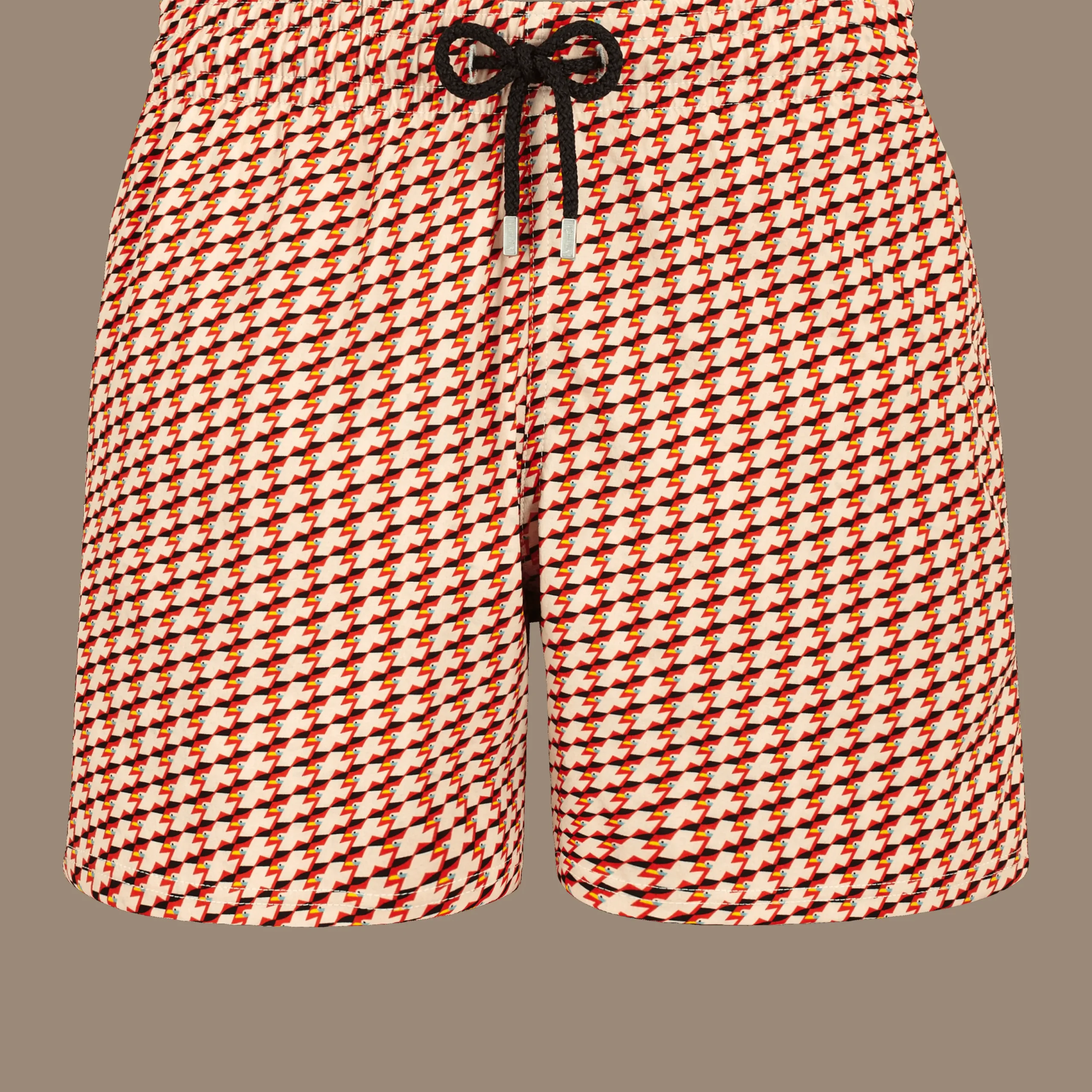 Best Sale Vilebrequin Men Stretch Swim Trunks Micro Mouettes Straw/Yellow