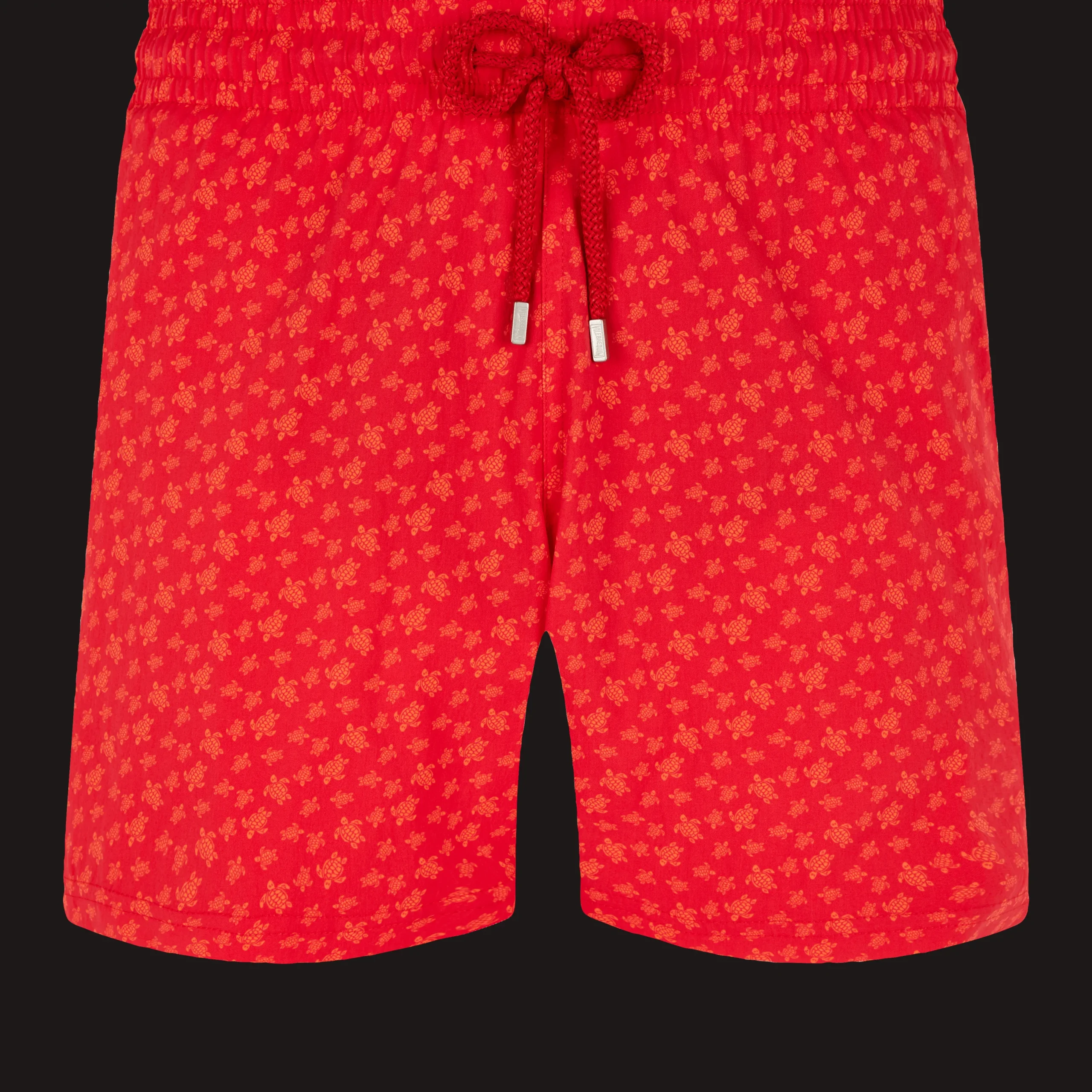 Online Vilebrequin Men Stretch Swim Trunks Micro Ronde Des Tortues Peppers/Red