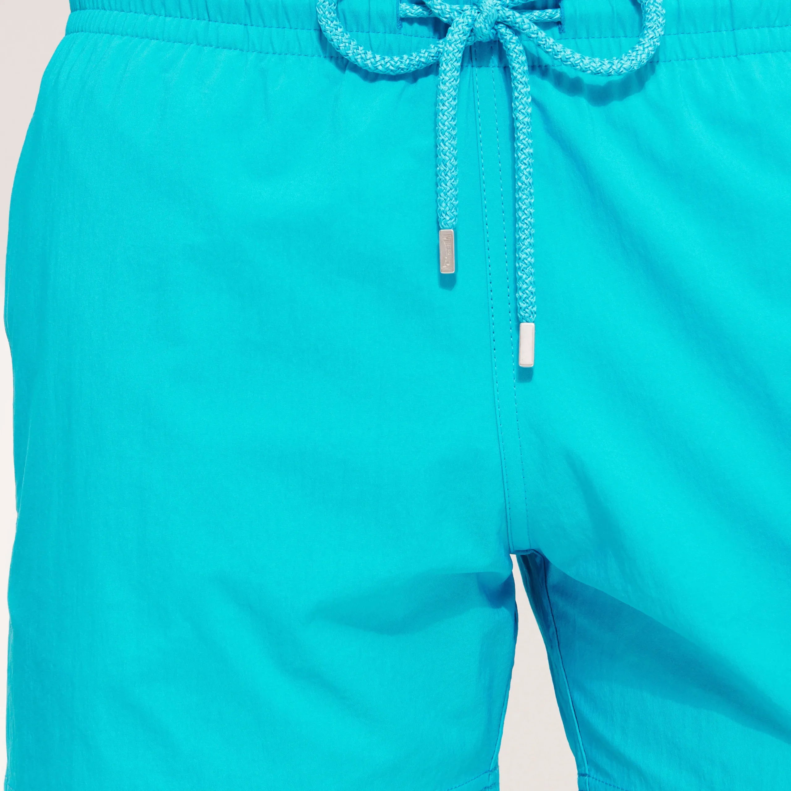 Hot Vilebrequin Men Stretch Swim Trunks Solid Curacao/Blue