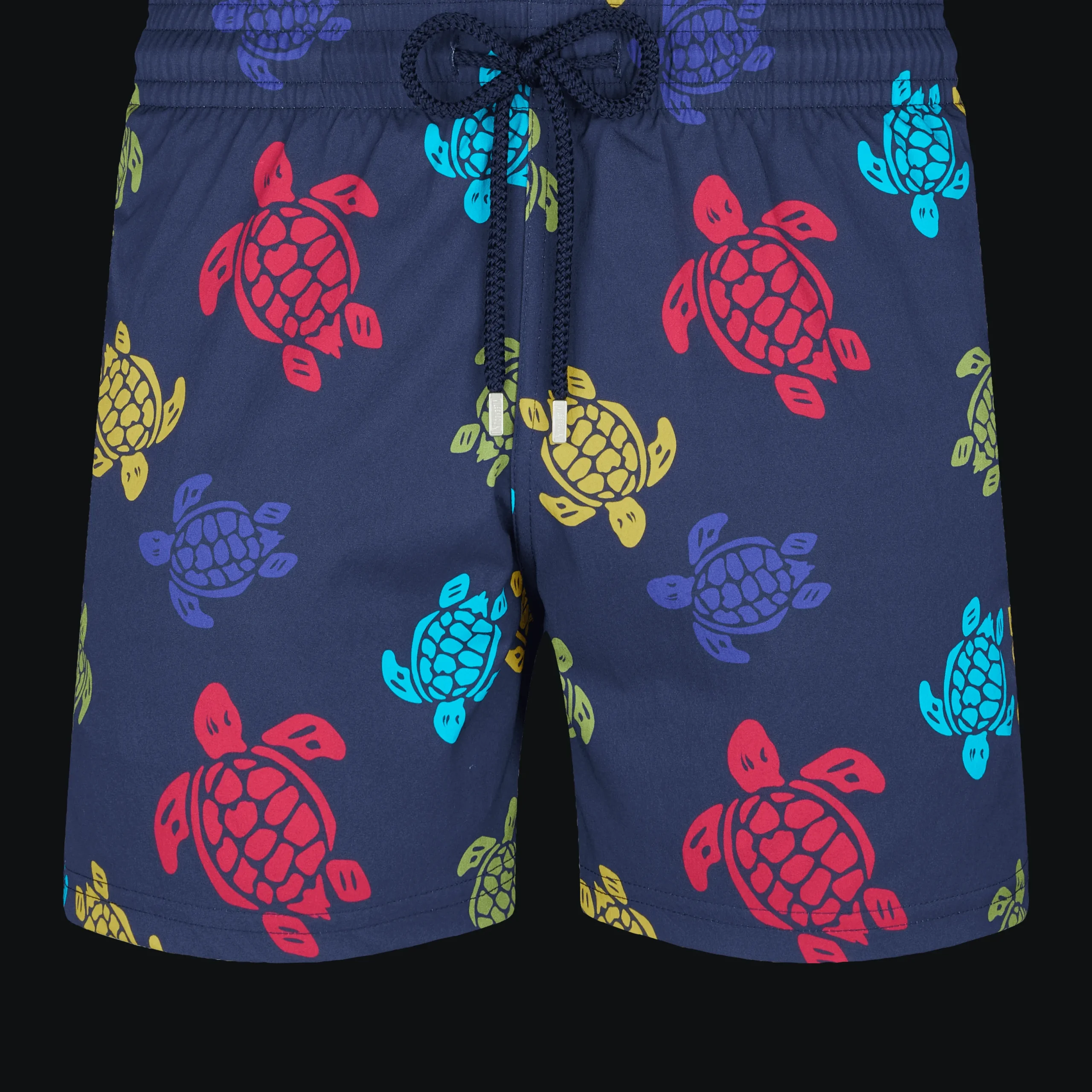 Best Sale Vilebrequin Men Stretch Swimwear Ronde Des Tortues Navy/Blue
