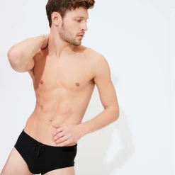 Outlet Vilebrequin Men Swim Brief Solid Black/Black