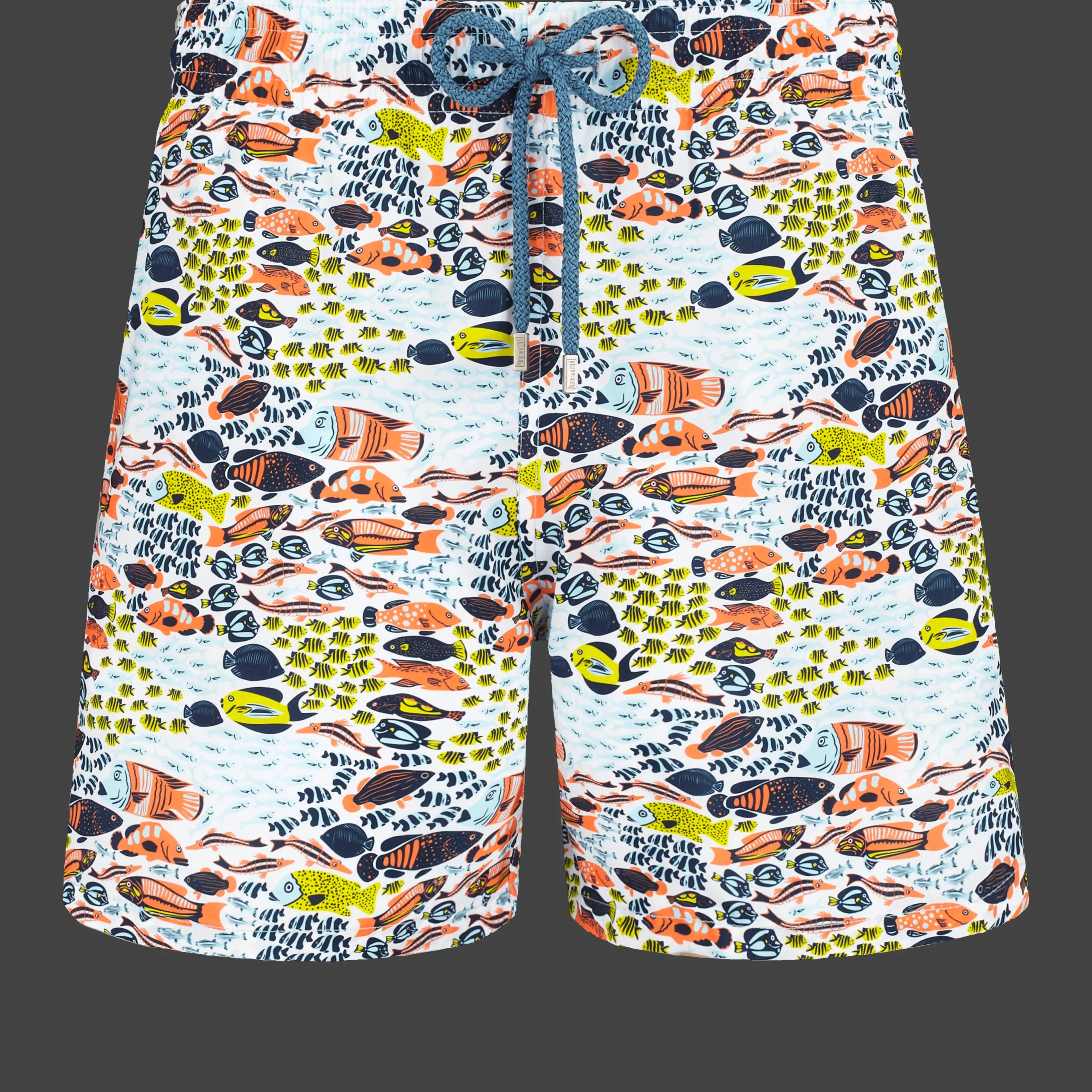 Store Vilebrequin Men Swim Shorts Ultra-Light And Packable Fish Family White/White