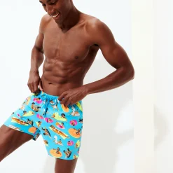 Best Sale Vilebrequin Men Swim Trunks - X Derrick Adams Swimming Pool/Blue