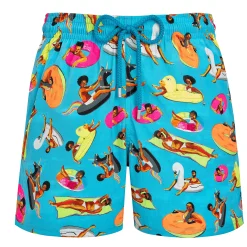 Best Sale Vilebrequin Men Swim Trunks - X Derrick Adams Swimming Pool/Blue