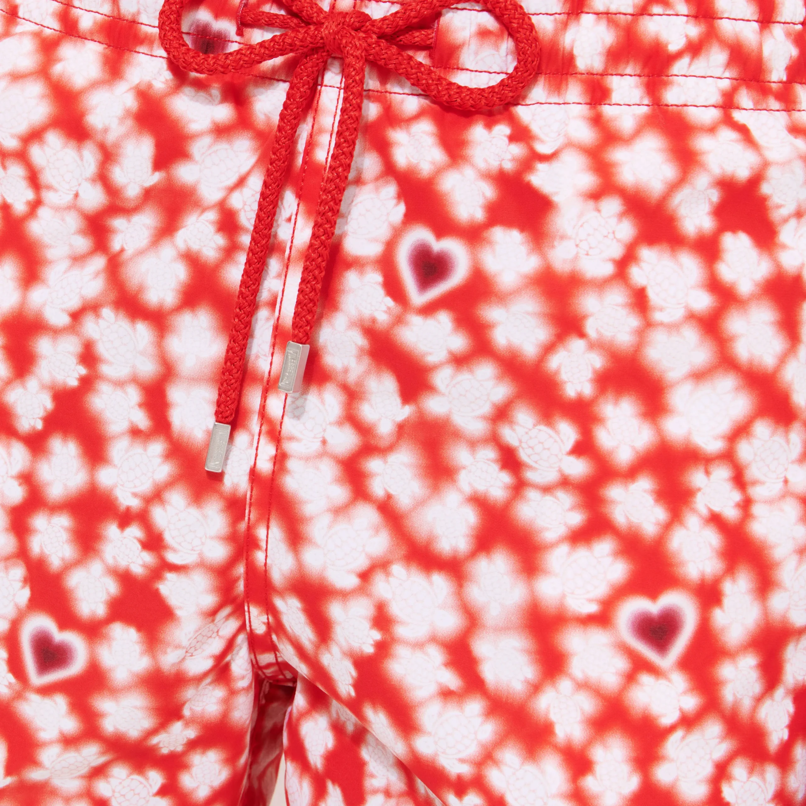 Fashion Vilebrequin Men Swim Trunks Attrape Coeur Poppy Red/Red