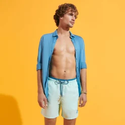 Flash Sale Vilebrequin Men Swim Trunks Bicolor Solid Bicolore Thalassa/Blue