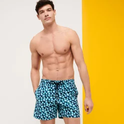 Store Vilebrequin Men Swim Trunks Blurred Turtles Navy/Blue